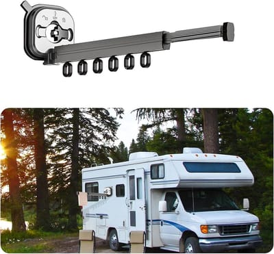 Draagbaar droogrek voor campers, veelzijdig aluminium ladder kledingrek, ruimtebesparend voor boot, caravan en hotelgebruik