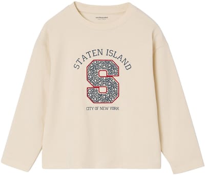 Vertbaudet T-shirt met lange mouwen en letters voor meisjes