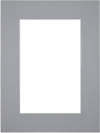 Passe-Partout Fotomaat 30x45 cm - Lijstmaat 45x60 cm - Grijs - Museumkarton - Fotolijst niet inbegrepen