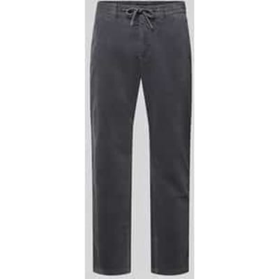 Tapered fit corduroy broek met structuurmotief