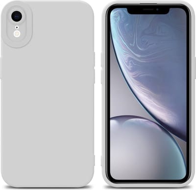 Cadorabo Hoesje geschikt voor Apple iPhone XR in FLUID WIT - Beschermhoes gemaakt van flexibel TPU silicone Cover Fluid Case
