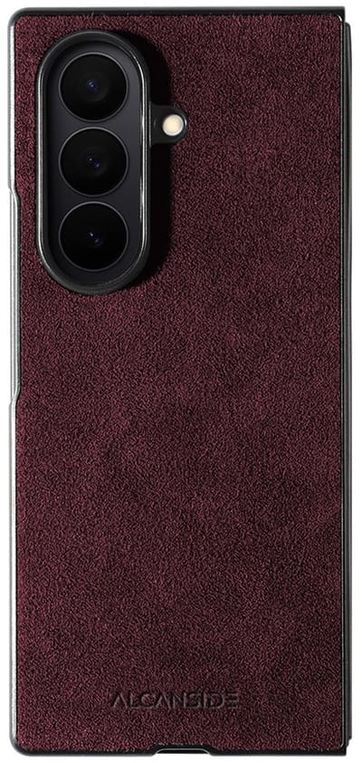 Samsung Galaxy Z Fold 7 - Alcantara Case - Wine Red