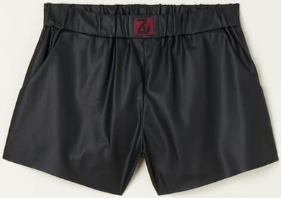 Zadig&Voltaire Kids Korte broek van imitatieleer - Zwart - Maat 10 (maat140)