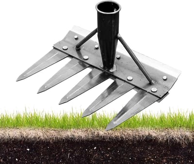Onkruidverwijderaar Tuin - Gras Verwijderaar - Gazon Onderhoud - Ergonomisch Handgereedschap - Meerdere Tanden