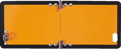 Inklapbaar gevaarlijke stoffen bord - aluminium 300 x 120 mm
