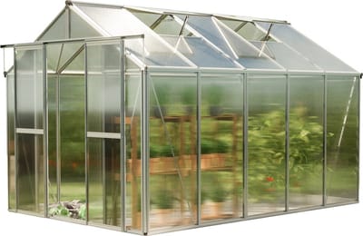 GFP tuinkas SAPHIR 5 aluminium 259x322 cm, 6 mm kanaalplaten polycarbonaat, stabiel & weerbestendig