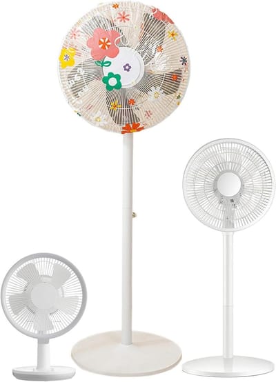 Ventilator stofkap - Beschermhoes - Ventilator beschermen - Waterdicht en opvouwbaar - Diameter 45cm - Zonnebloem