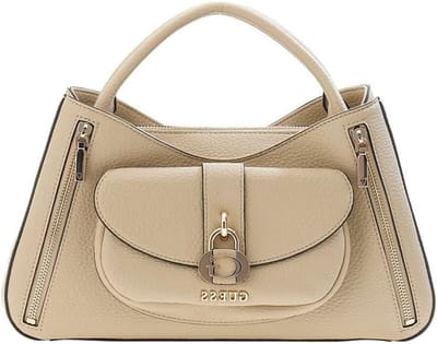 Schoudertas Dames - Crossbody Tas - Dagelijks Gebruik - Kunstleer - 32 x 16 cm - Beige