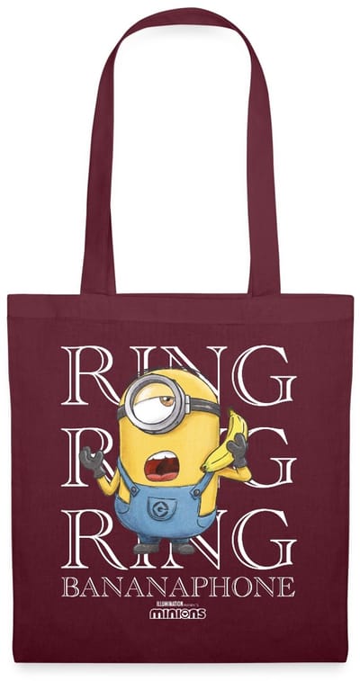 Minions Ring Bananaphone Ringen Tas Van Stof Schoudertas