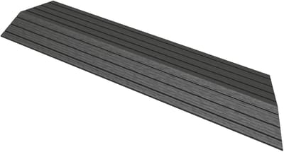 WPC randlijst 38x2x7,5 cm voor WPC vloertegel hoek rechts antraciet ML design