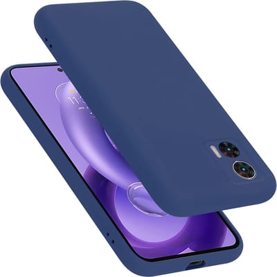 Cadorabo Hoesje geschikt voor Motorola EDGE 30 NEO in LIQUID BLAUW - Beschermhoes gemaakt van flexibel TPU silicone Case Cover