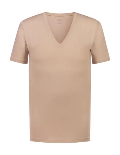 Mey V-neck Shirt T-shirts Beige 41007