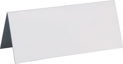Santex naamkaartjes - Bruiloft - mat wit - 10x stuks - 7 x 3 cm - plaatskaartjes