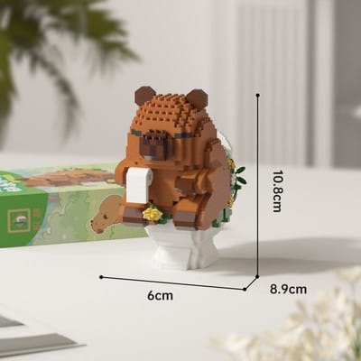Schattige Capybara Micro Bouwstenen Set Leuk Vroeg Educatief Stem Diy Dier Model Speelgoed Voor Kinderen Jongens Meisjes Vakantiecadeau