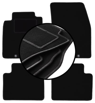 Complete set veloursmatten voor: Nissan X-Trail III T32 SUV (2013-2017)
