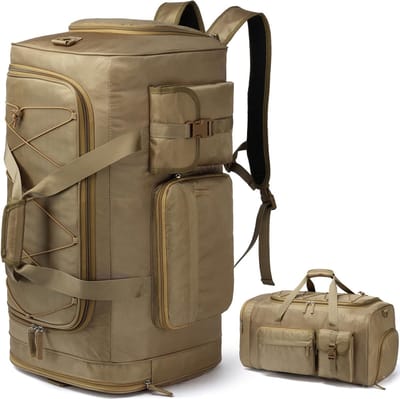 Grote Gym Sporttas met Schoenenvak en Rugzakriemen - 70L Duffle Bag voor Fitness, Training en Reizen