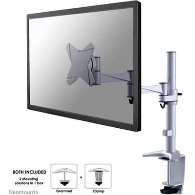 Neomounts FPMA-D1330SILVER Monitorarm 1 scherm - 10-30" - 0-9 kg - zilver