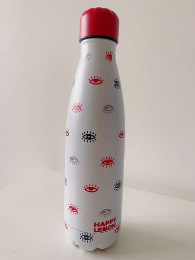 Floraweg Thermosfles, 500 ml, roestvrij staal, vacuüm-isolatiefles met thermosfles voor hardlopen, fitness, yoga, outdoor en camping, vrij van BPA， niet in de vaatwasser