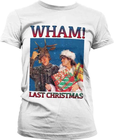 Wham! Dames Tshirt -S- Last Christmas Wit