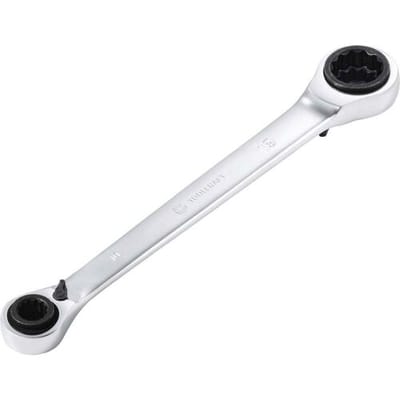TOOLCRAFT TO-10781151 Dubbele ringsleutelratel Sleutelbreedte (metrisch) 10 - 19 mm