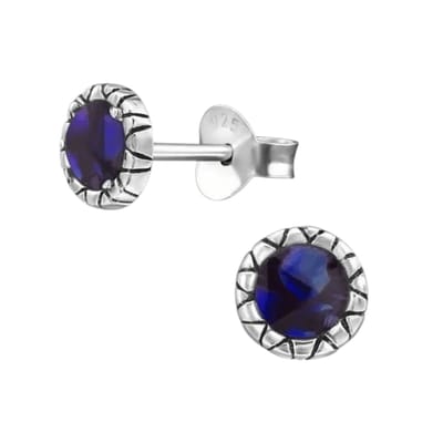 Aramat Jewels | Oorbellen | Zilveren Paarse Abalone Oorbellen 5 mm | | | |5mm | Zilver | Volwassenen, Kinderen | Verkleurd niet