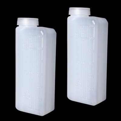 Dailygoody - 2 Stroke Oil Mixing Bottle - 600 ml - Lekvrije Schroefdop - Ideaal voor Tuin en Buiten - Duidelijke Meetlijn - Geschikt voor 2-takt geree