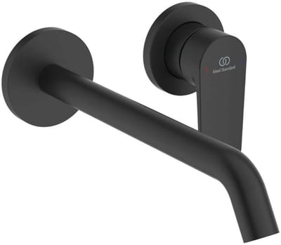 Ideal Standard Cerafine Nuovo - Inbouw wastafelkraan, 2-gats installatie, zijdeglans zwart BD911XG
