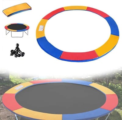 Trampoline Randkussen - Veiligheidspad - Veilig Springen - UV-beschermend Waterdicht - 305 cm Diameter - Blauw/Gekleurd