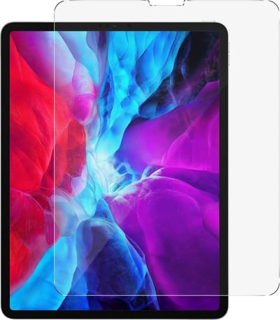 Avizar getemperd glas beschermende folie Geschikt voor iPad Pro 12.9 2018 9H hardheidsbescherming en anti-explosie - transparante omtrek, Transparant