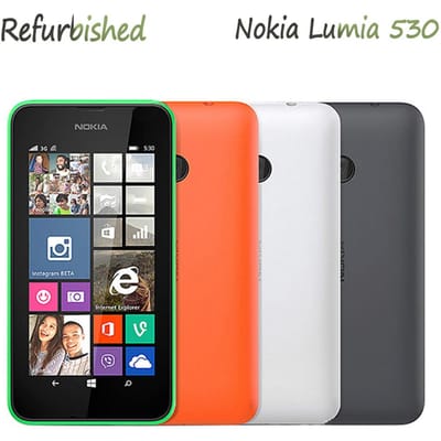 Gerenoveerde Nokia Originele Nokia Lumia 530 4.0“ 3G WIFI mobiele telefoon Simple Set