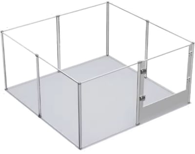 Puppyren voor binnen - Hondenren - Opvouwbaar - Hondenkooi - Hondenbox - Hondenbench - 120x120x60cm