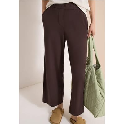 7/8 High Waist broek met wijde pijpen in Loose Fit