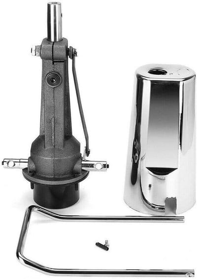 Hydraulische Pomp - Kappersstoel Pomp - Stoel Verstellen - Hoog Draagvermogen - 200 kg - Zilver