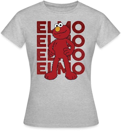Sesamstraat Elmo Pose T-Shirt Dames