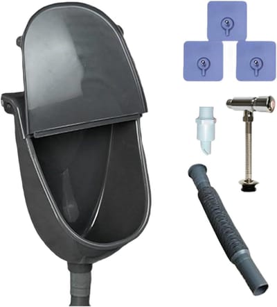 Herbruikbaar Urinoir - Mobiel Toilet - Hygiënisch Gemak - Geurblokkerend Deksel - 39 x 30 x 19 cm - Wit