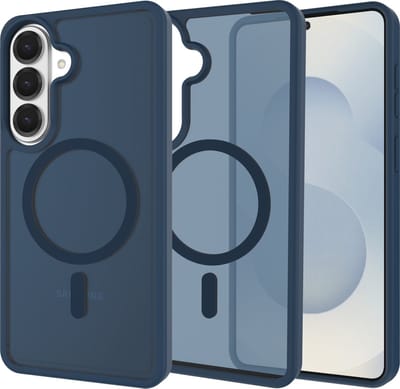 Just in Case hoesje geschikt voor Samsung Galaxy S26 - Compatibel met MagSafe - Military Grade Backcover - Blauw