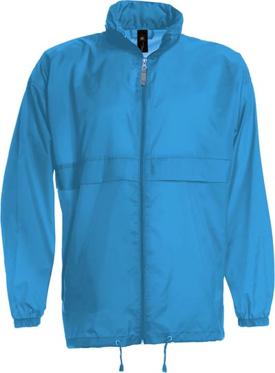 Windjas 'Sirocco Men Windbreaker' B&C Collectie maat S Atoll blauw