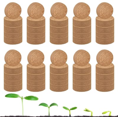 Moestuingrond Blokken - Potgrond Kokosvezel - Planten Kweken - Vochtregulerend Materiaal - 30 mm - Bruin