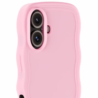 Holdit Wavy Case geschikt voor Apple iPhone 16 - Pink