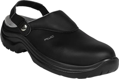 AWC Footwear Werk schoenen, sandalen met „it ” en stalen neus, in het zwart
