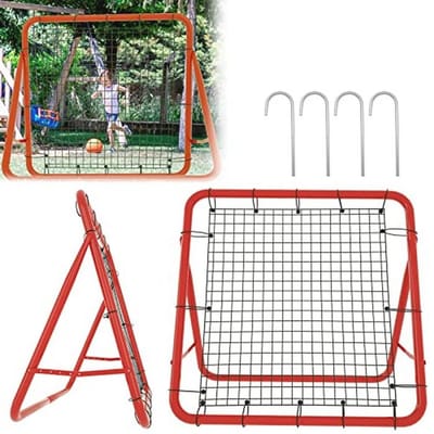 Rebounder Kickback Net voor Voetbal, Baseball & Tennis - Verstelbaar & Opvouwbaar Trainingshulp