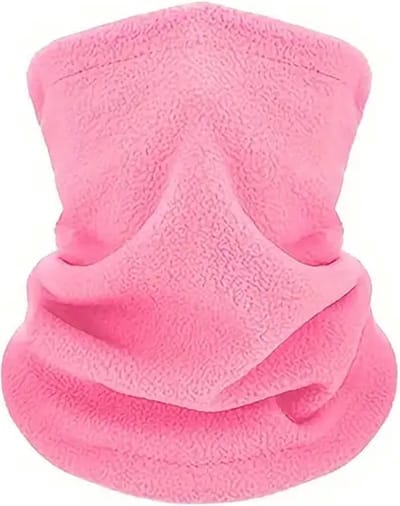 Go Go Gadget - 3 in 1 Mondmasker/ Muts/ Nekwarmer - Multifunctioneel gebruik - Fleece - Winter warm - Verstelbaar - 1 stuk - Licht Roze