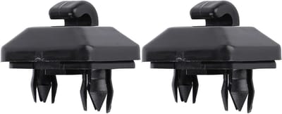 Zonneklep Haak Clips - Haak Beugel - Auto Interieur Organisatie - Duurzaam Kunststof Materiaal - 2 stuks - Zwart