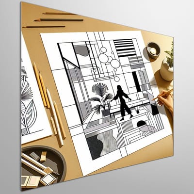 Kunstprint | Wanddecoratie | Dibond | 40 × 40 cm