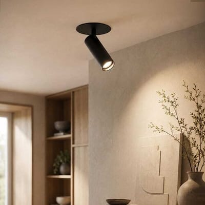 LUSENZ Inbouwspot Mavion - G9-fitting - 58mm - 3W 300lm - 3000K - IP20 voor binnen - Zwart - Met doorlusbedrading