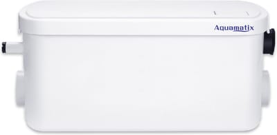 Aquamatix 250 W Douchepomp hefinstallatie, compacte afvoerpomp, afvalwaterpomp, 8 m, verticale pompafstand 100 l/min voor douches en wastafels, 2 inlaten voor wastafels en douches