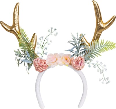 Boland - Diadeem Dream deer - Één maat - Volwassenen - Vrouwen - Fantasy - Fee - Rendier