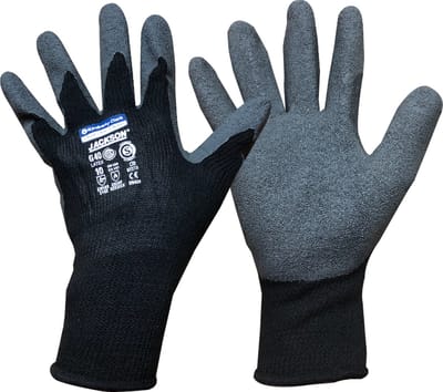 12 paar Kimberly Clark Jackson Veiligheidshandschoenen van polykatoen en latex, voor algemeen gebruik, maat 10/XL, zwart 97273