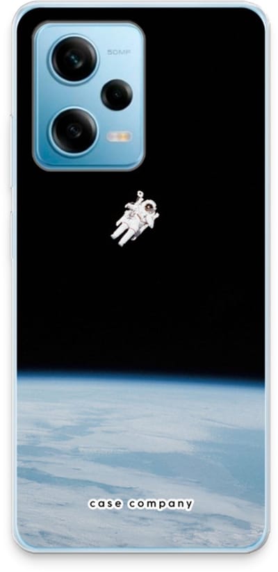 Case Company® - Hoesje geschikt voor Xiaomi Redmi Note 12 Pro 5G hoesje - Alone in Space - Soft Cover Telefoonhoesje - Bescherming aan alle Kanten en Schermrand