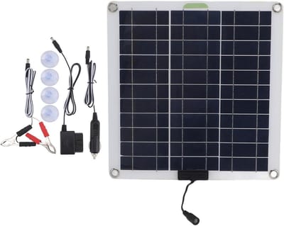 Zonnepaneel Kit - Energie Oplader - Outdoor Energie - Hoge Efficiëntie - 200W Vermogen - Zwart